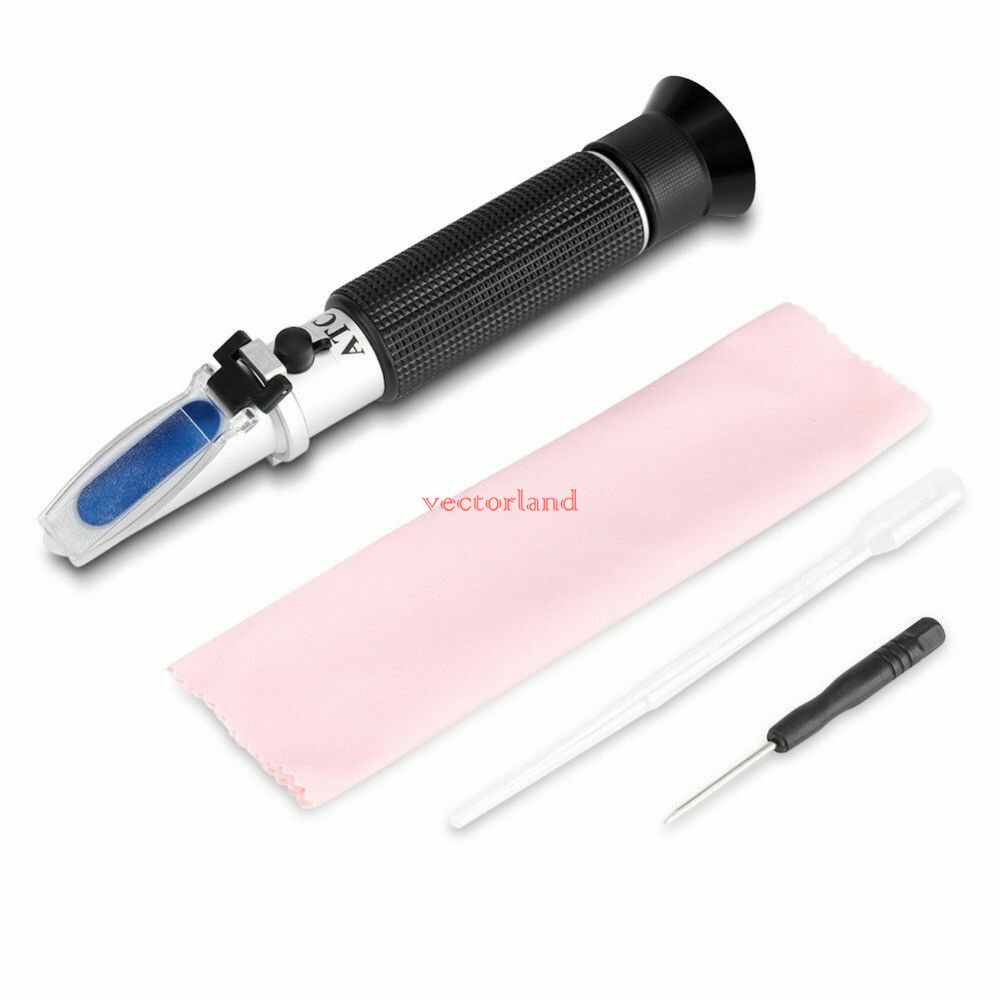 ATC 0-32% Brix Refractometer Sugar Beer Wine Saccharometer Tester Handheld