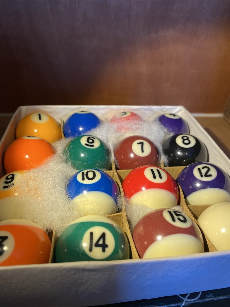 Pool Balls 1.5” Set, NEW