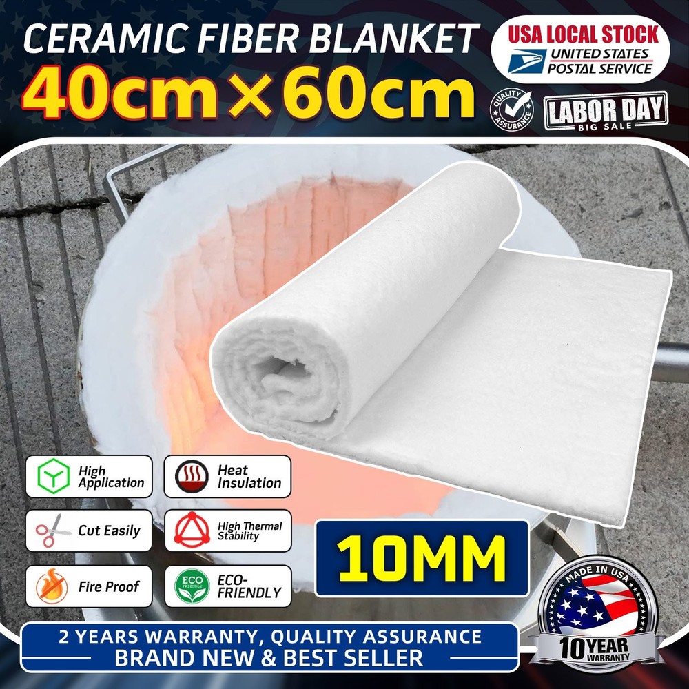 40cm×60cm Ceramic Fiber Fireproof Insulation Blanket For Multiple Uses New