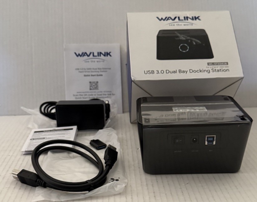 USB 3.0 Dual Bay Docking Station