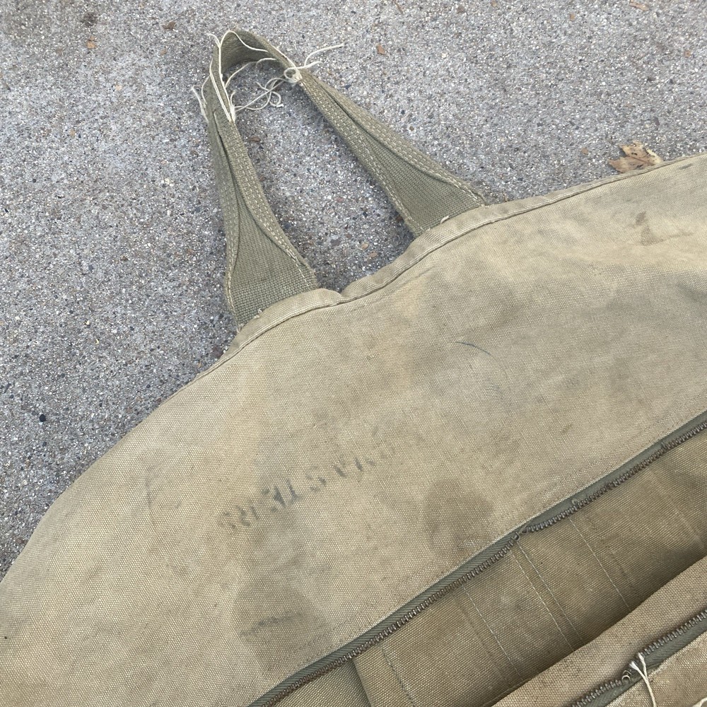 Vintage WW2 Aviator's Kit Bag DIstressed Stencil USAAF