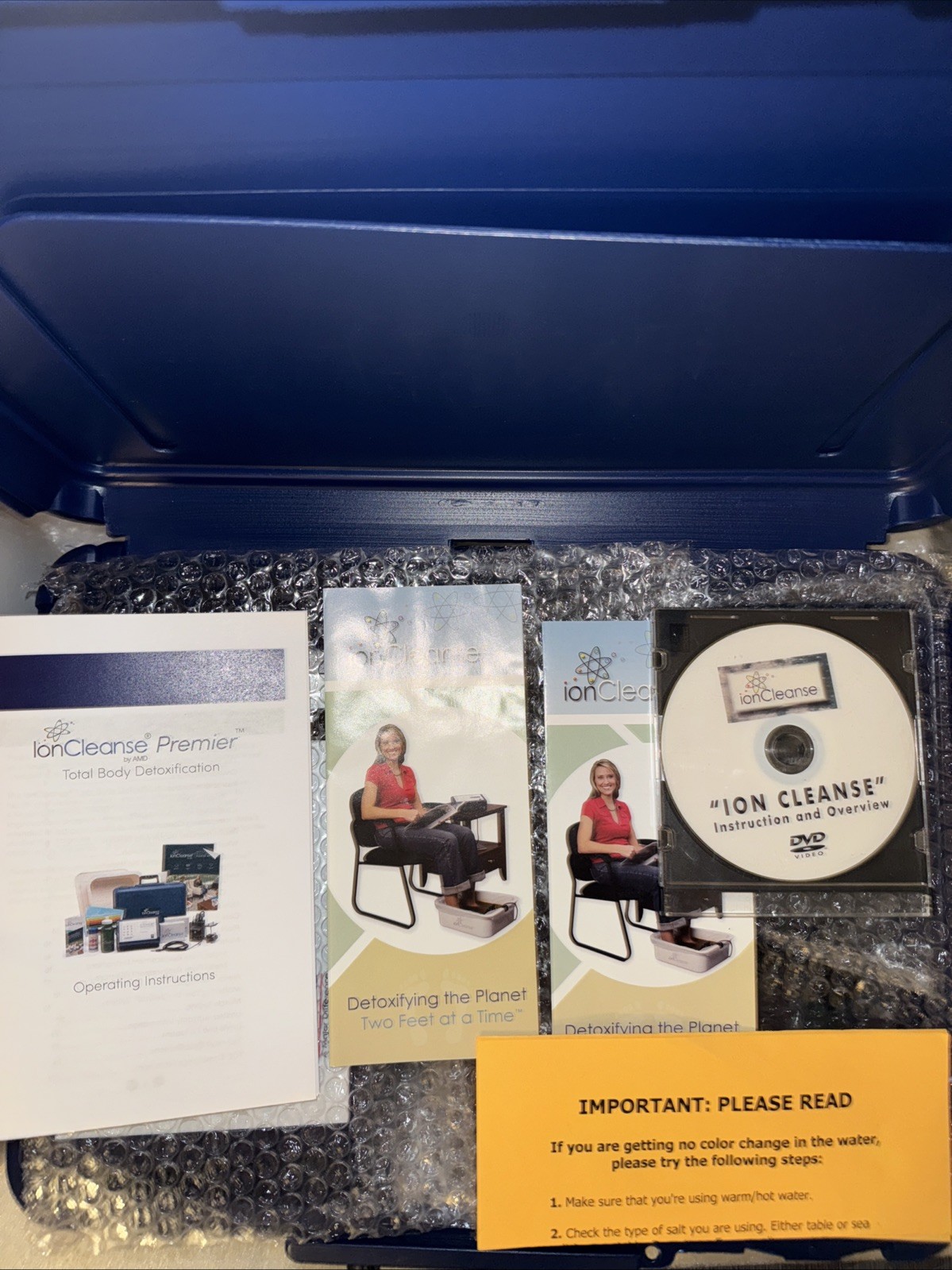 IonCleanse Premier By AMD Professional Detox Foot Bath System - Low Run Time