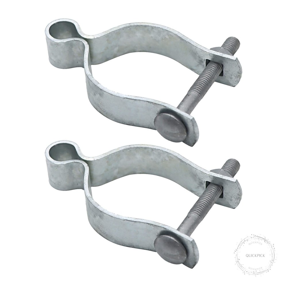 2 Pcs 2-3/8" Chain Link Fence Gate Post Hinge for Outside Diameter Post/Pipe, Pr