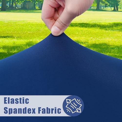 Spandex 6 Foot Rectangle Table Cloth, Elastic 72" x 30" (Rectangular) Navy