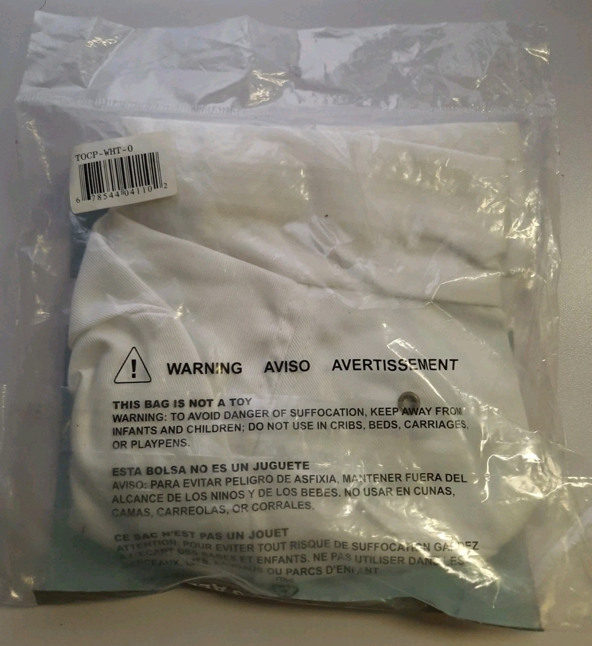 Chef Works A963 white toque chef's hat new sealed, free shipping