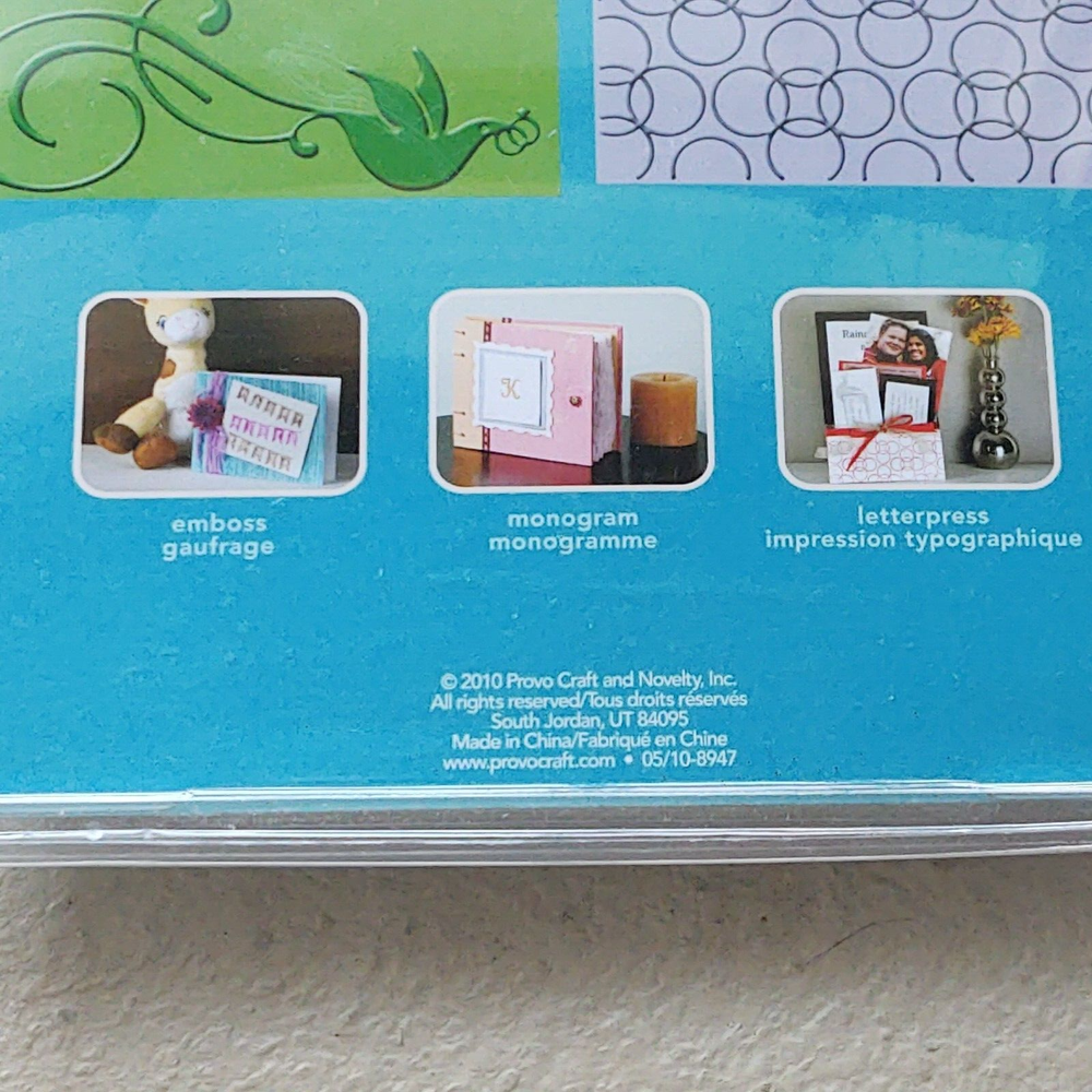 Cuttlebug Embossing Plates True Love All-In-1 System Card Kit Positive Negative