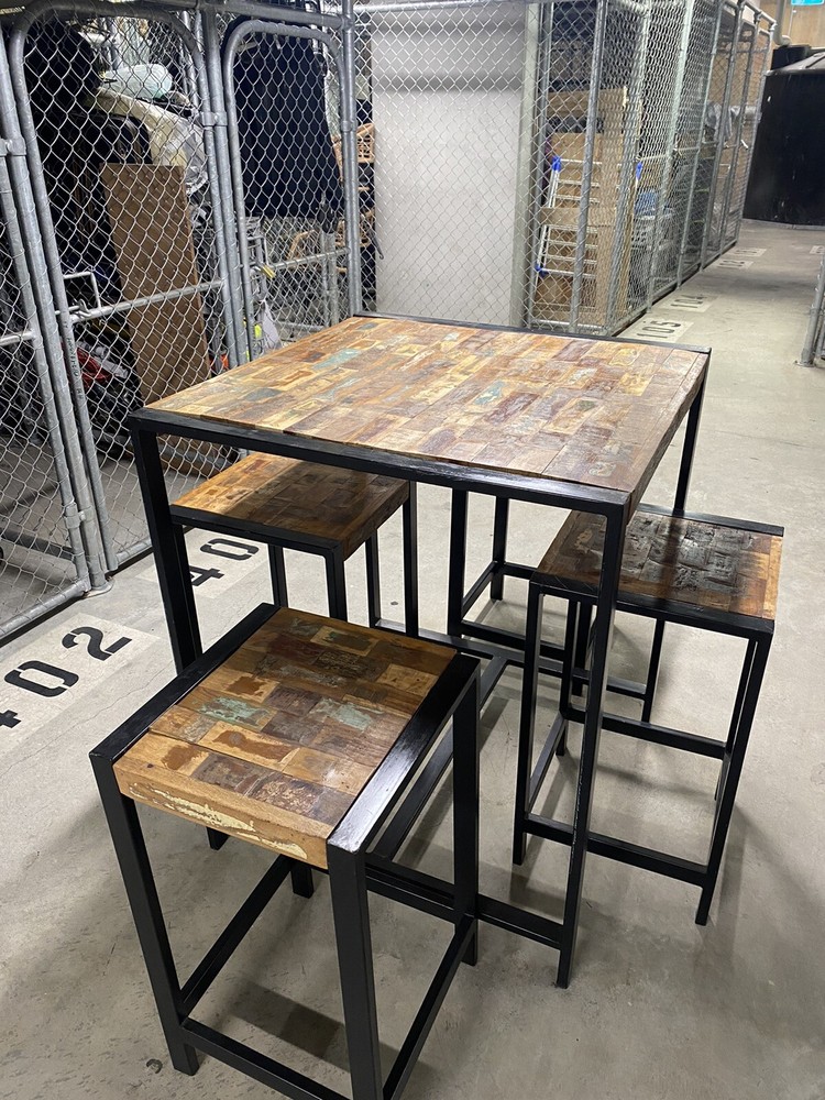 Bar Table with 4 Stools 