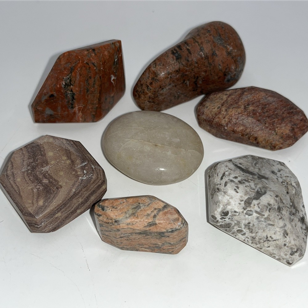 7 Assorted Polished Jaspers, etc