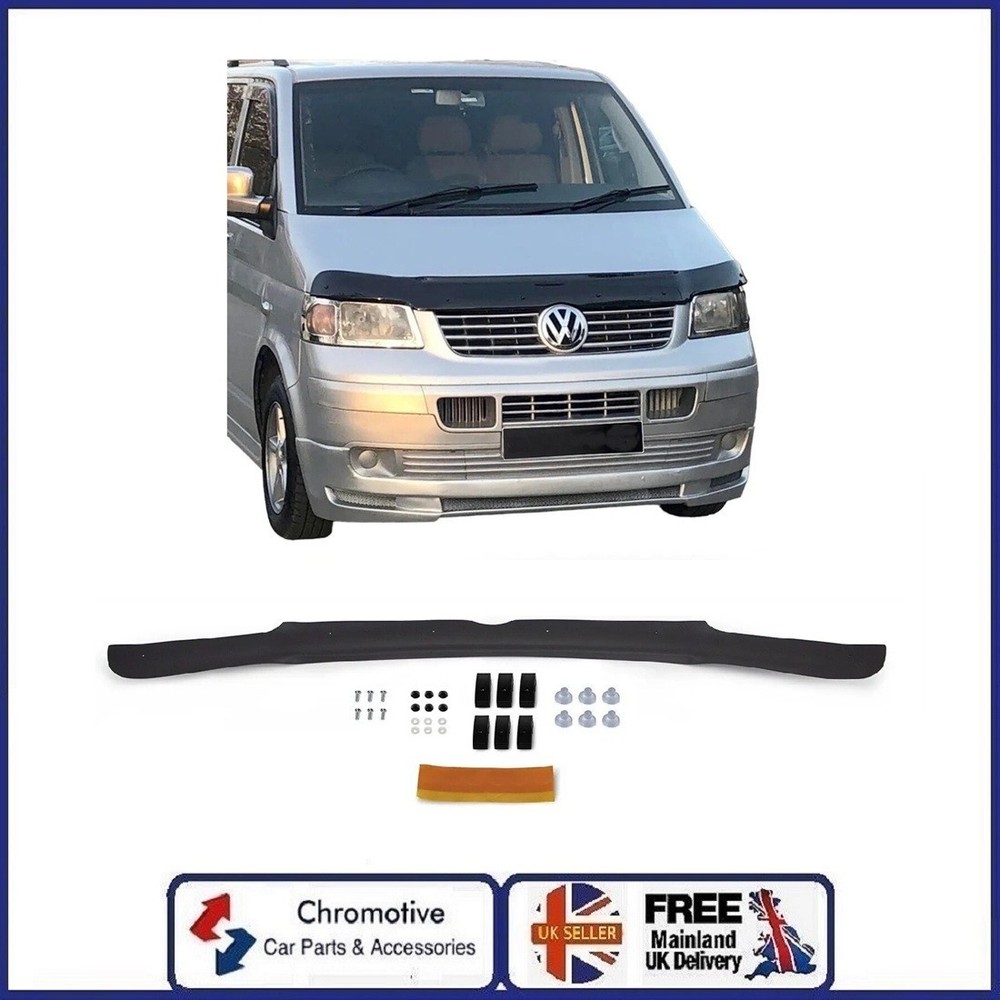 VW TRANSPORTER T5 (2003-2009) Bonnet Protector Bug Guard Wind Stone Deflector