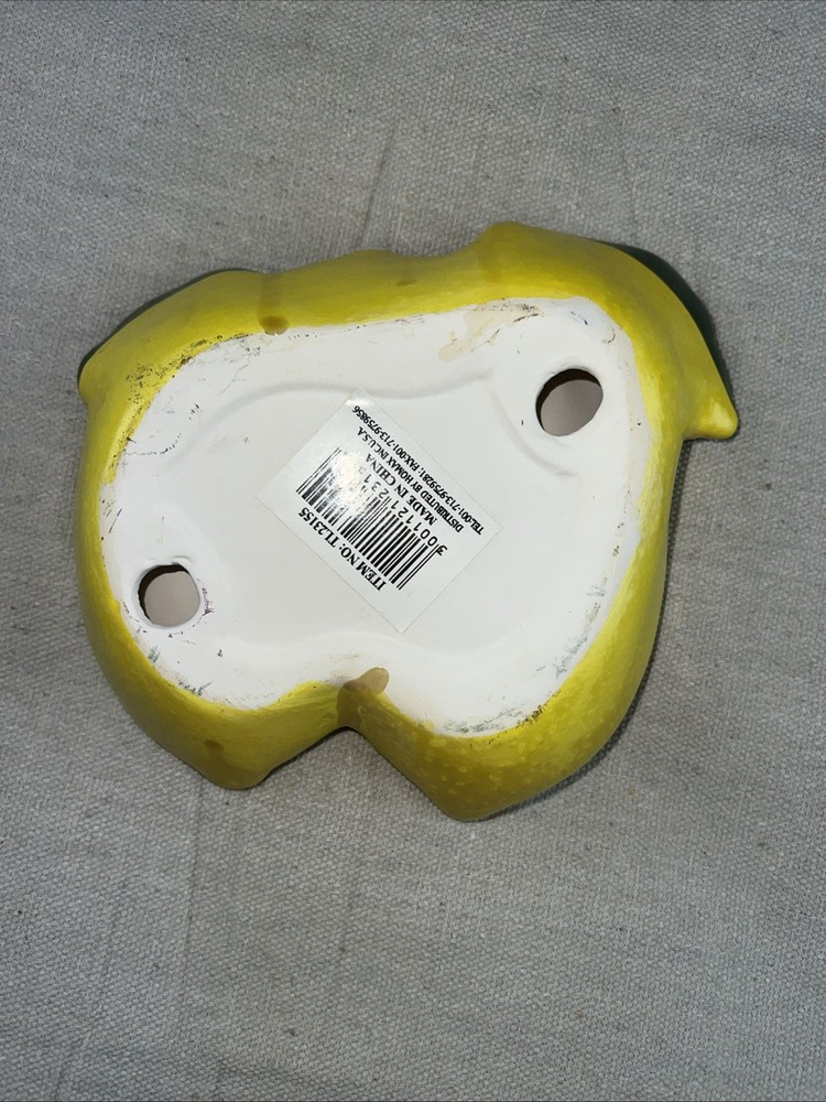Lemon Ceramic Spoon Rest, Soap Dish, Or Trinket Dish