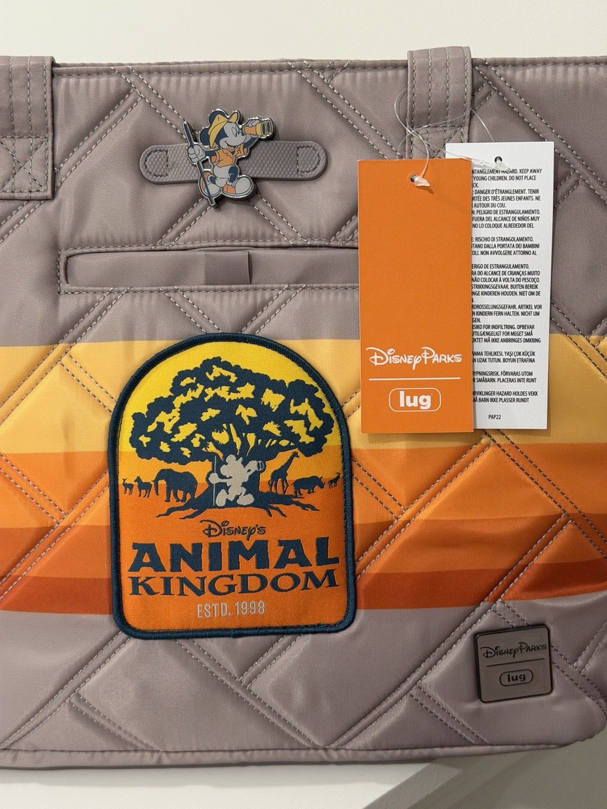 Lug Disney World Animal Kingdom Park Mickey Mouse Tree Of Life Skyliner Tote Bag