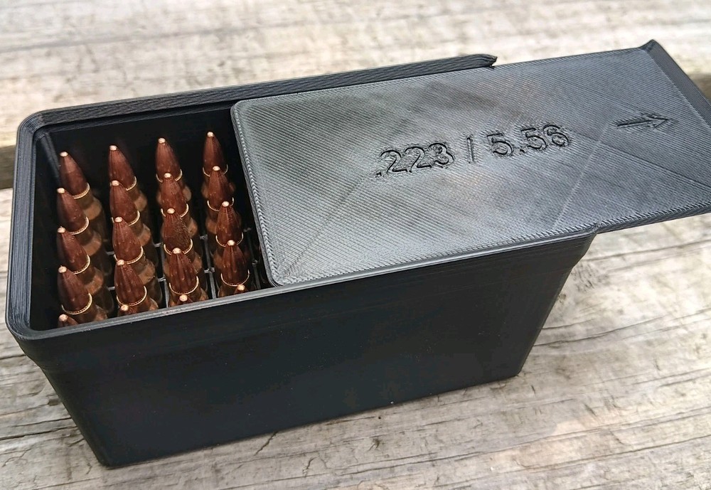 Stackable 5.56 / 2.23 Ammo Storage Case - Holds 50 Rounds