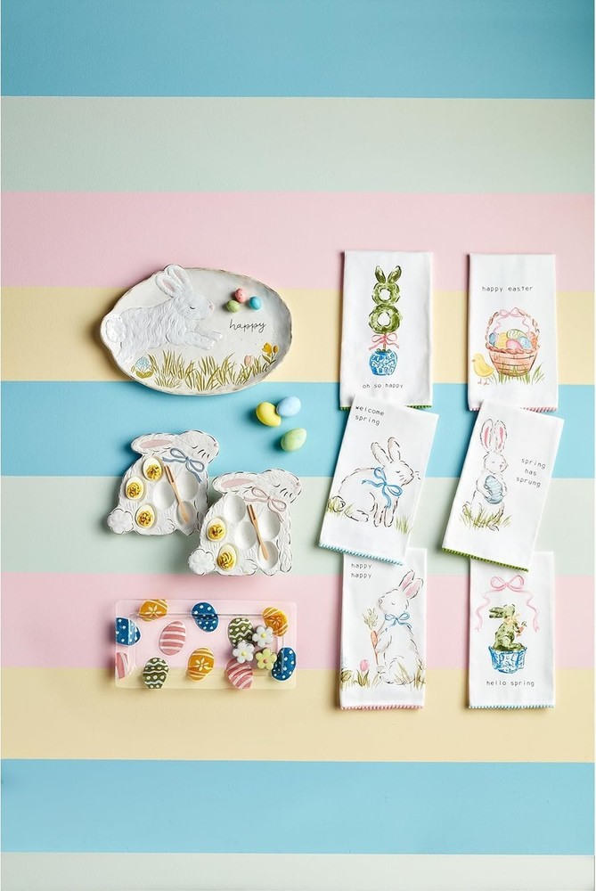 Mud Pie Glass Easter Egg Platter (40700758)