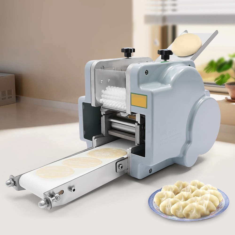 110V Dumpling Wrapper Maker 60 Pieces/Min Silver Automatic Dumpling Skin Machine