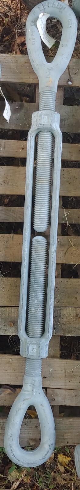 2" x 24" Crosby Eye & Eye Galvanized Turnbuckle - HG-226 | 1031813