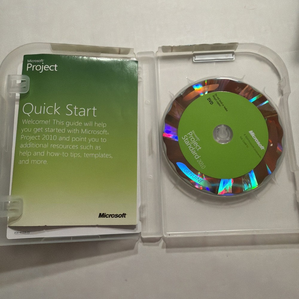 Microsoft Project Standard 2010 Full Version Complete in Box with Product Key