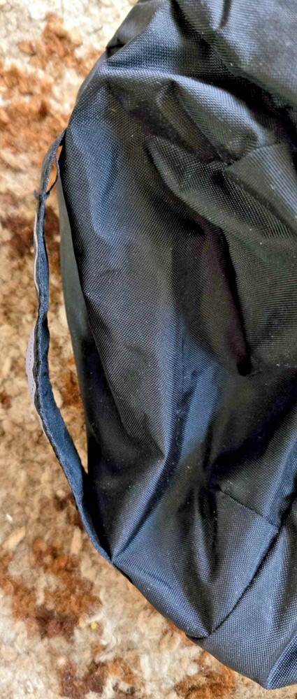 REI stuff sack. waterproof nylon, end flap and drawstring w/toggle closure