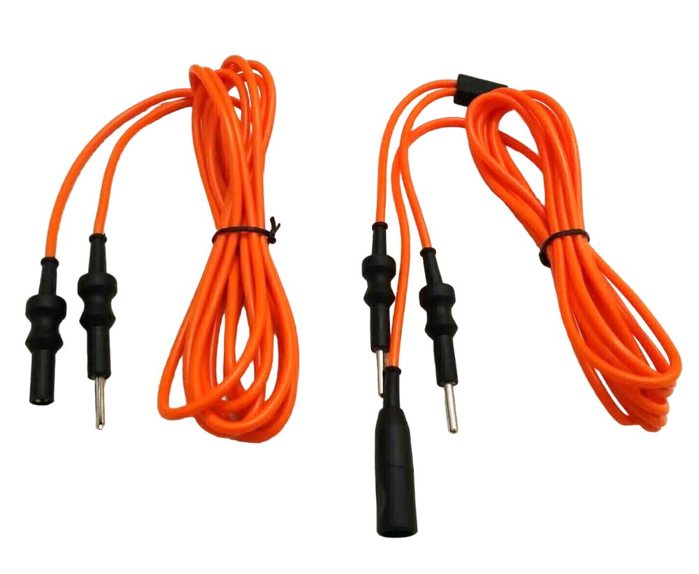 laparoscopic bipolar and monopolar cable silicon material 3m length for 5mm 2Pc