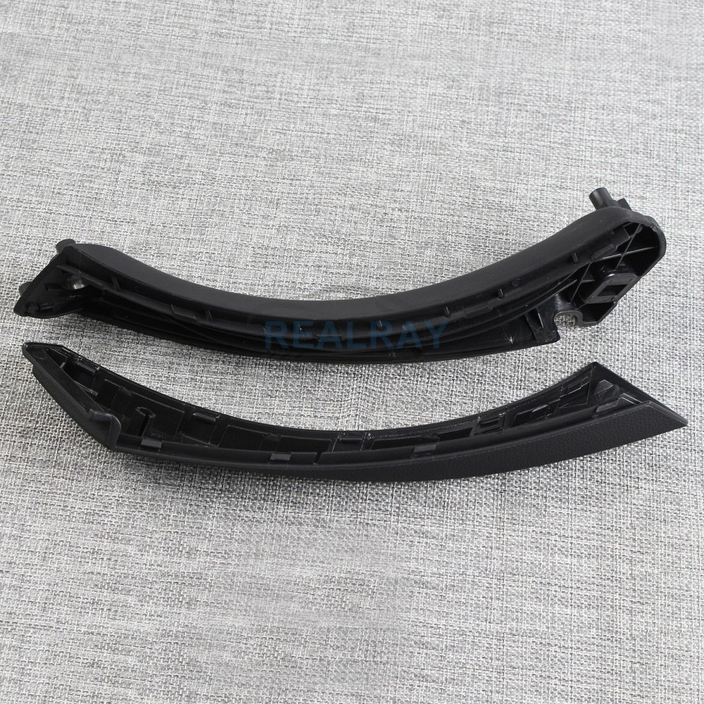 REAR Left Black INNER OUTER DOOR PANEL HANDLE PULL TRIM COVER FOR BMW E90 328i