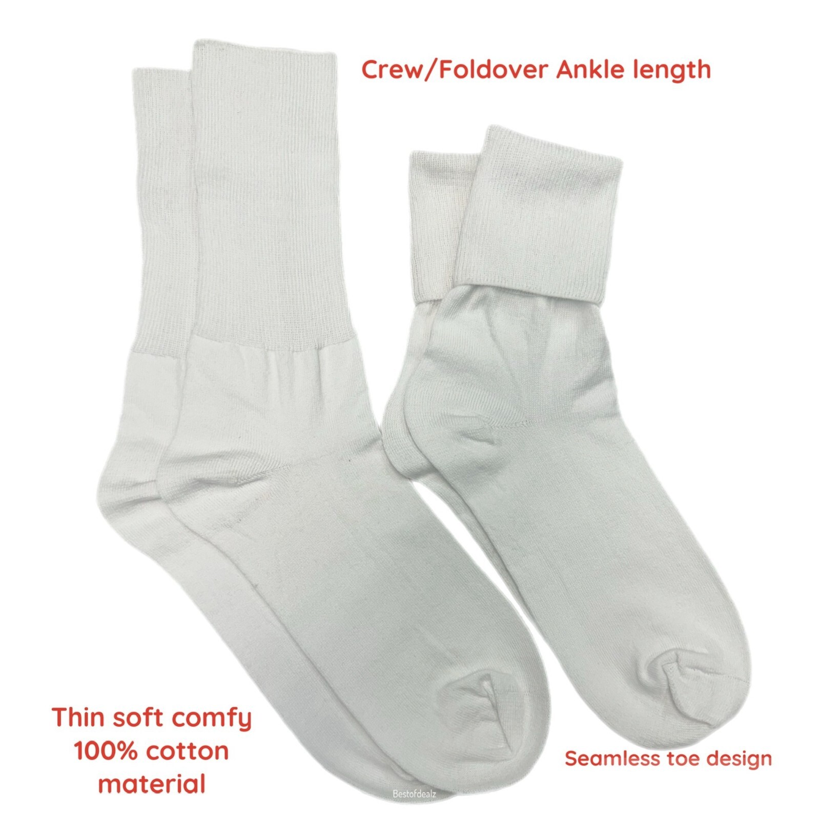 BUSTER BROWN Womens Cotton Socks Bobby Socks 100% Cotton Ankle Socks for Women