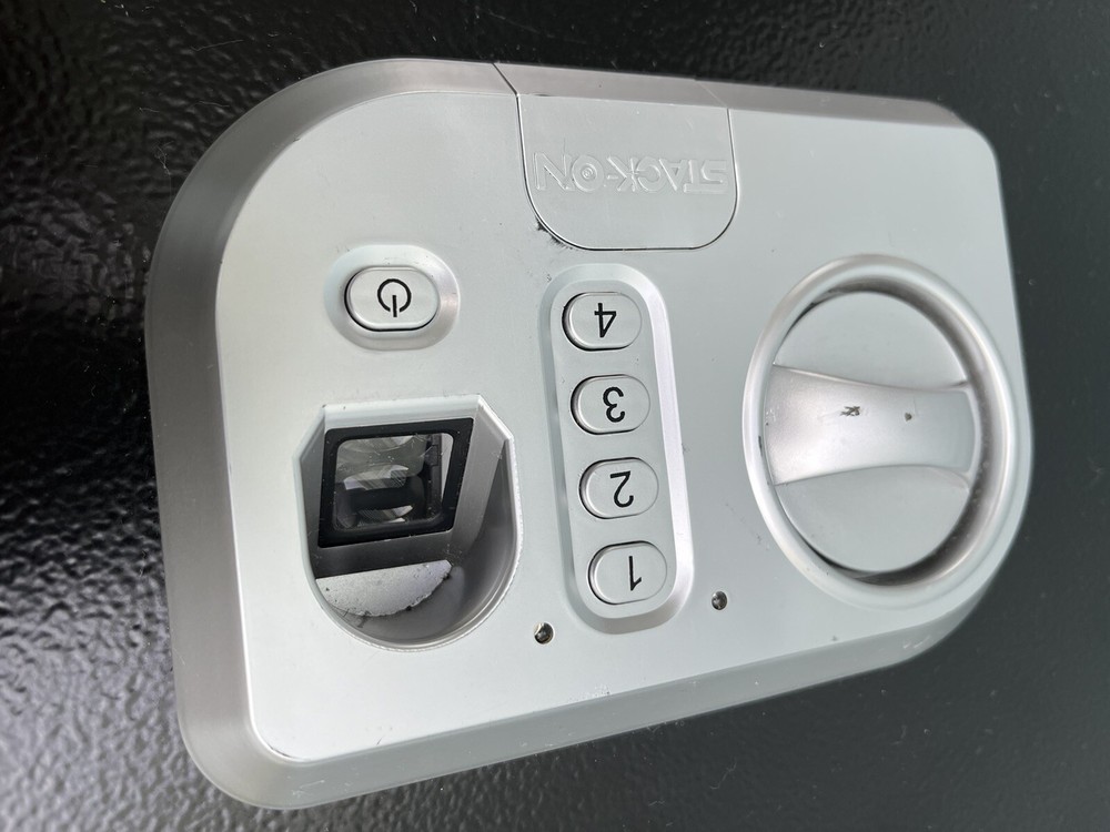 Pistol Ammo Security Secure Gun Storage Locker Safe Stack On Biometric Print