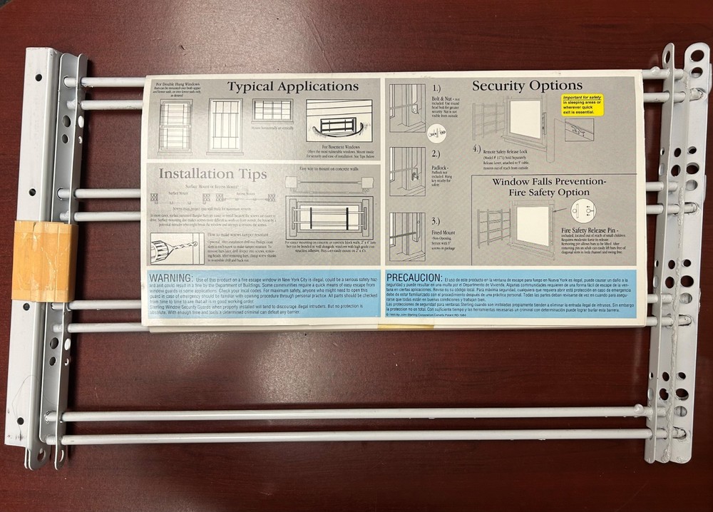 John Sterling 4-Bar Window Security Guard - Model: 1135