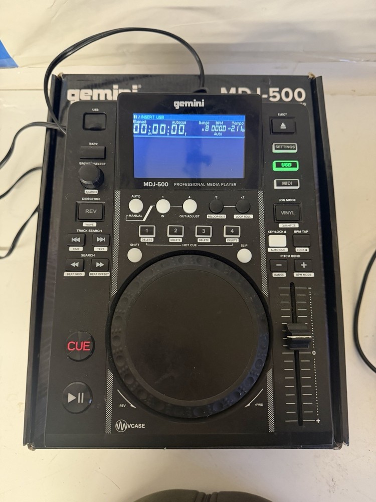 Gemini MDJ-500 Professional USB Media Player & MIDI Controller DJ Deck