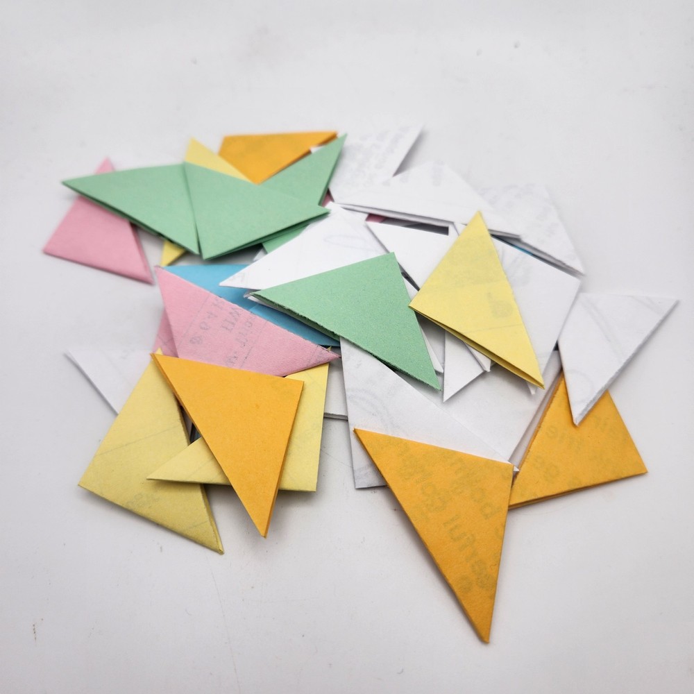 Handmade Recycled Paper Corner Bookmarks - Solid Colors #2360