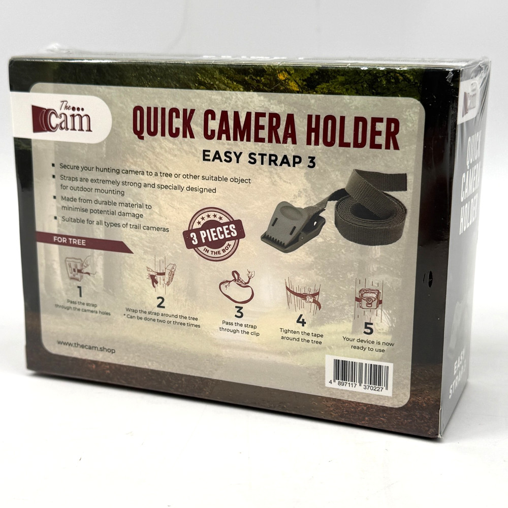 Universal Quick Camera Holder Easystrap 3 Pack Game Trail Camera Straps and Clip