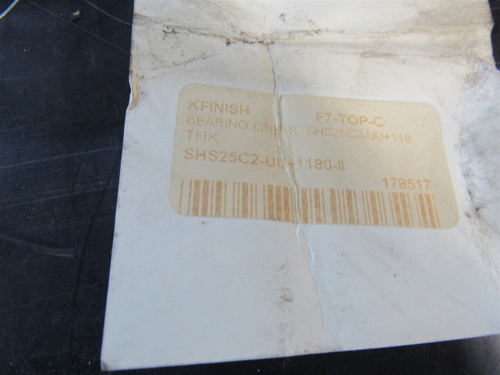 THK LINEAR GUIDE BLOCK/RAIL SHS25C2UU+1180-II
