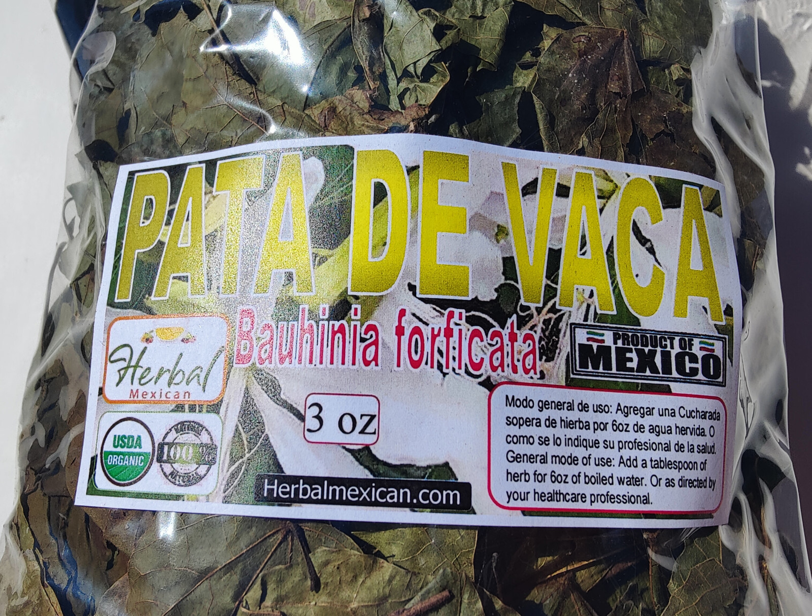 Pata de Vaca - Hojas pata de vaca - cow's foot (Bauhinia forficata)