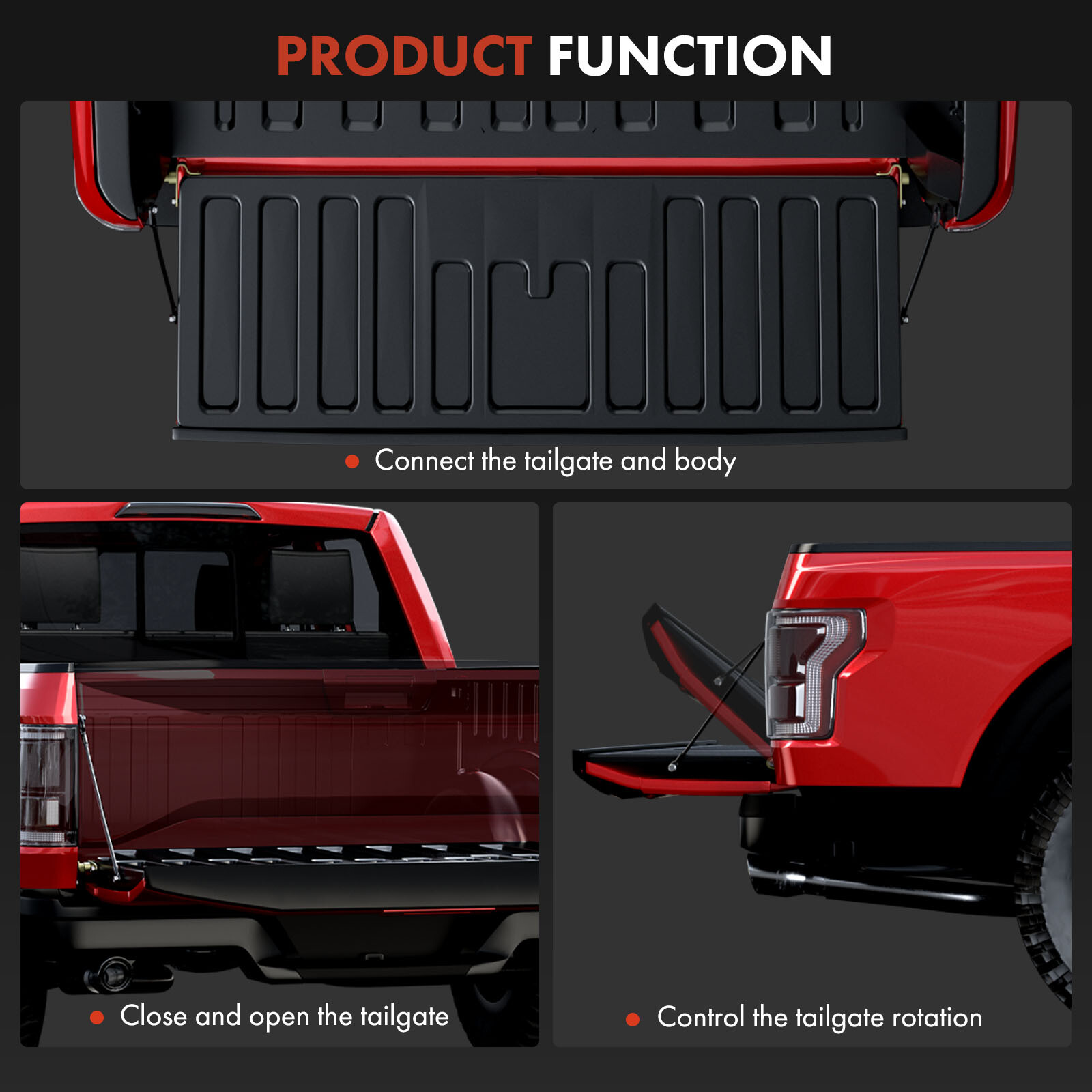 4x LH&RH Tailgate Hinge Insert Kit for Chevy Silverado GMC Sierra 1500 1999-2006