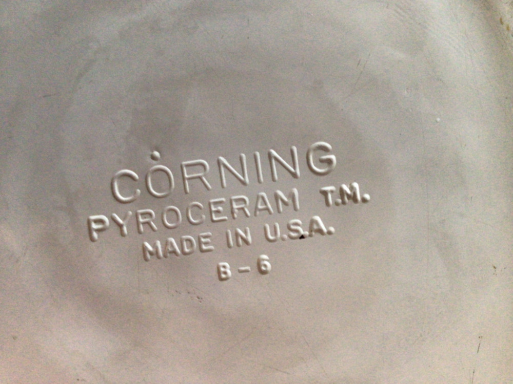 corning ware pyoceram made in usa B6