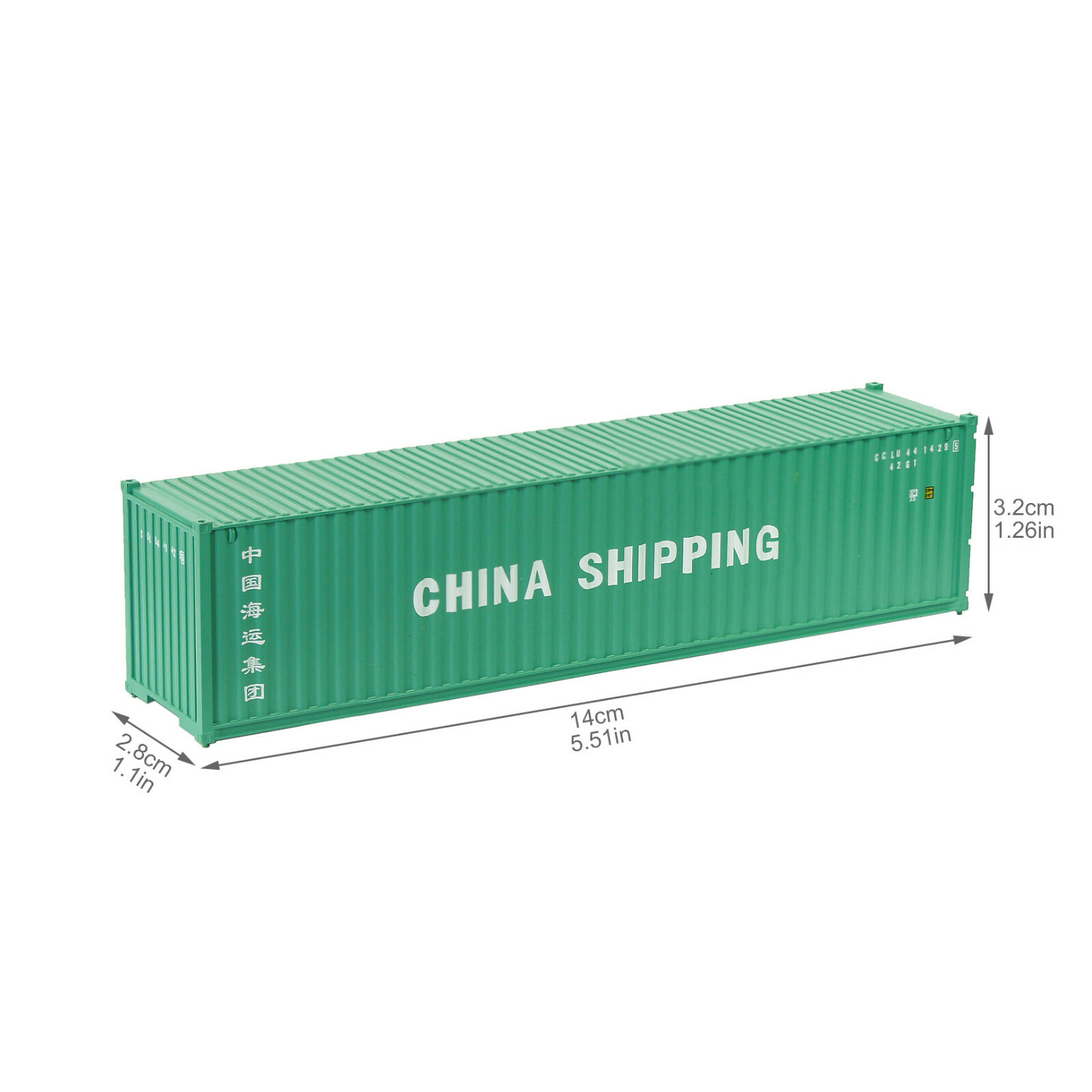 3pcs HO Scale 40ft Containers 1:87 Shipping Container Different Freight Car Lot