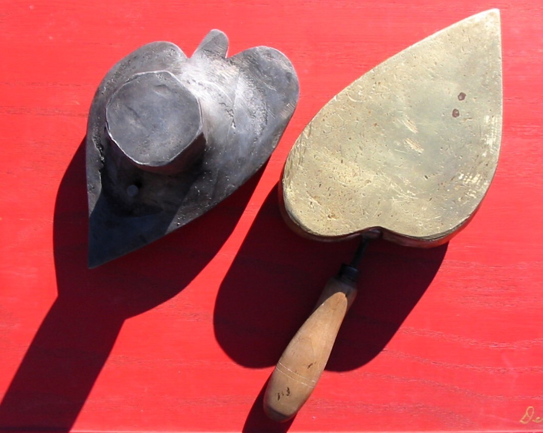 HUGE Rare Vintage Millinery Leaf Tool Mold Bronze Antique Cutter SET #23