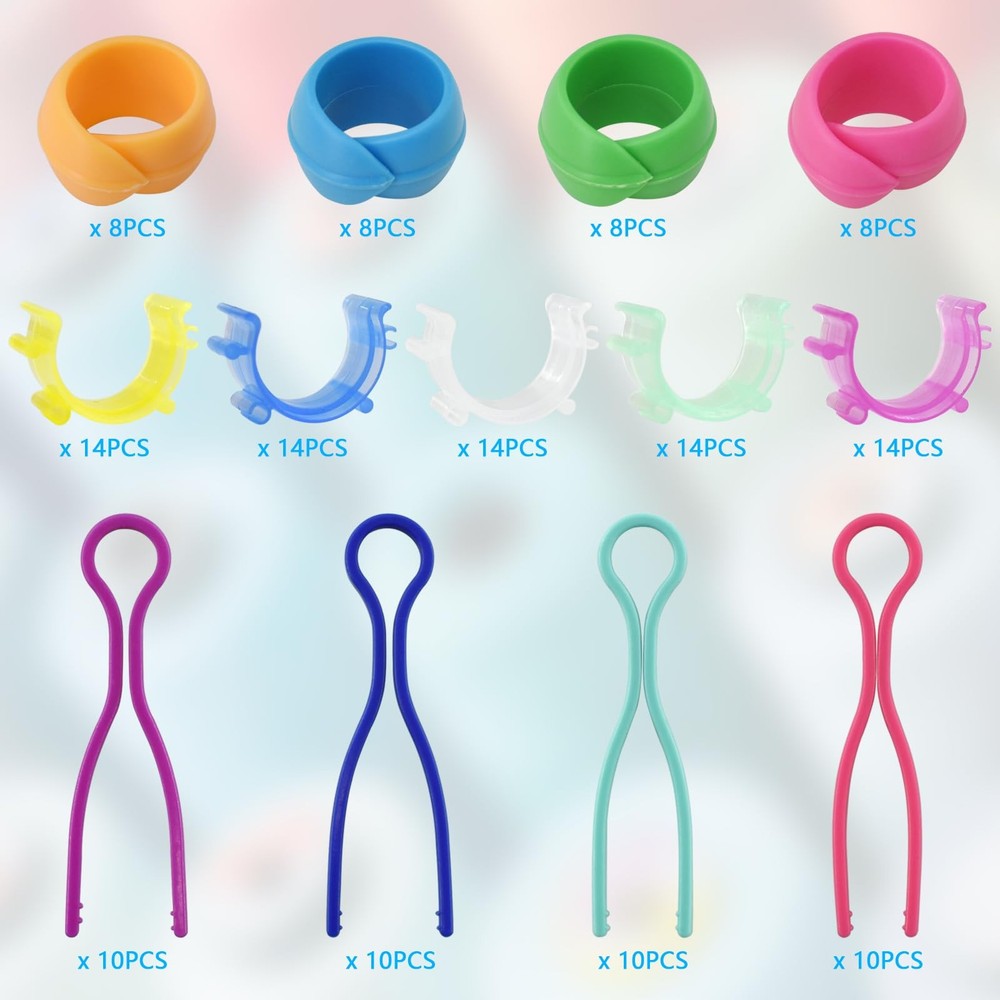 142pcs Bobbin Thread Buddies Set Sewing Thread Organizing Clips Bobbin Holder...