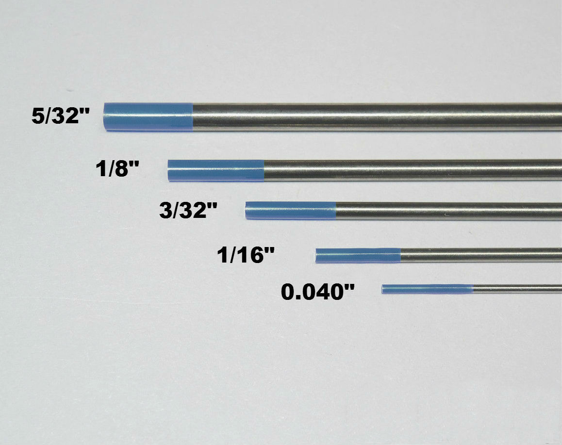 WeldingCity® 10-pk TIG Welding Tungsten Electrode 2% Lanthanated Blue .040x7" US