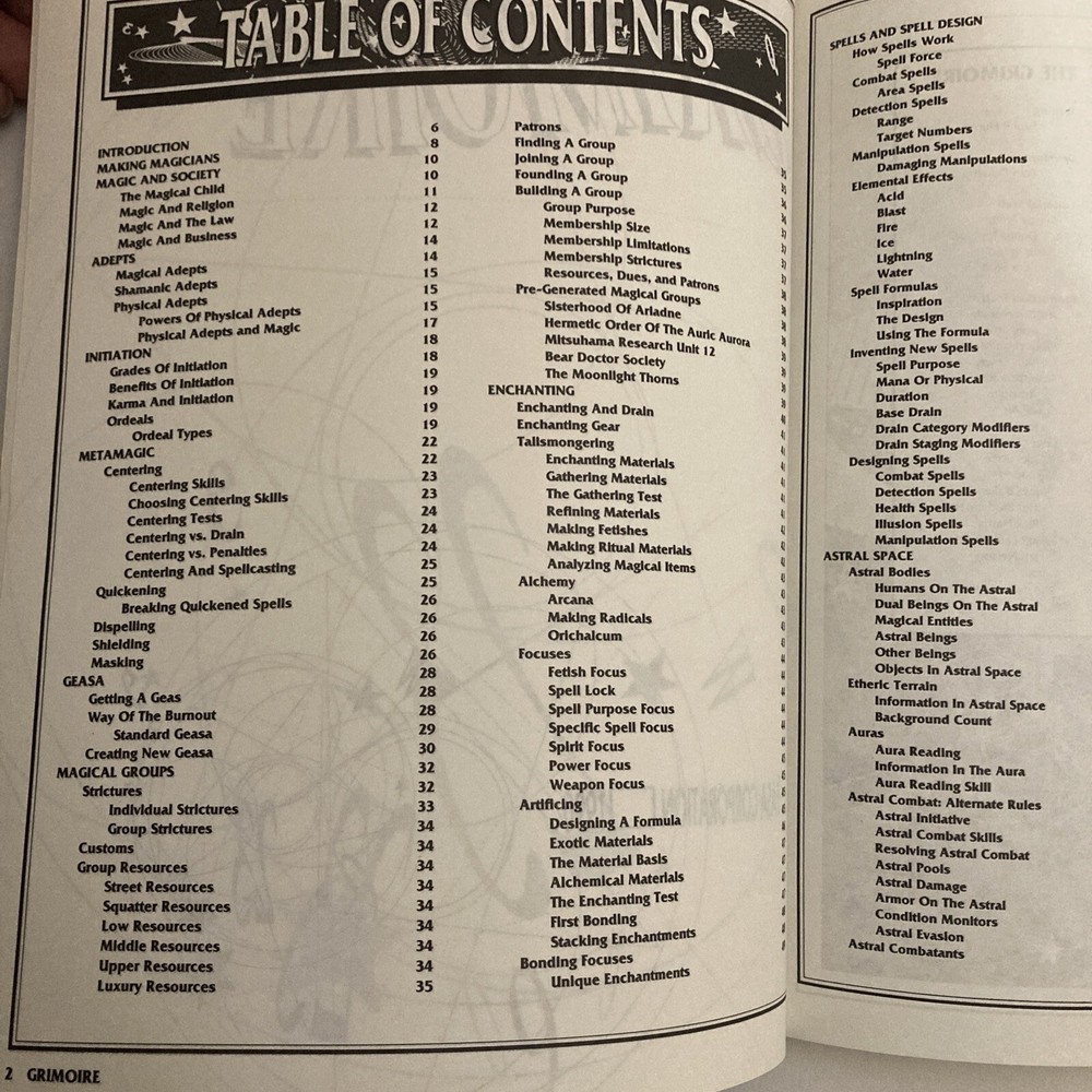 Shadowrun The Grimoire - FASA 7106