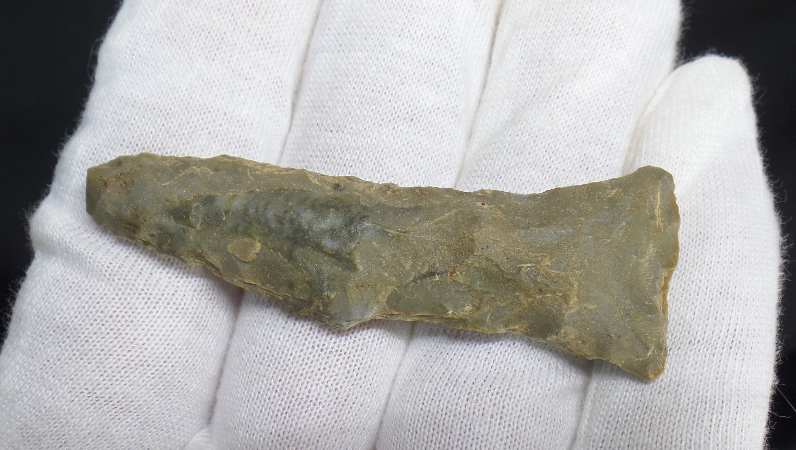 RARE Native American "Dog-Legged" Stone Pipe Drill. Bath Co.Kentucky AACA