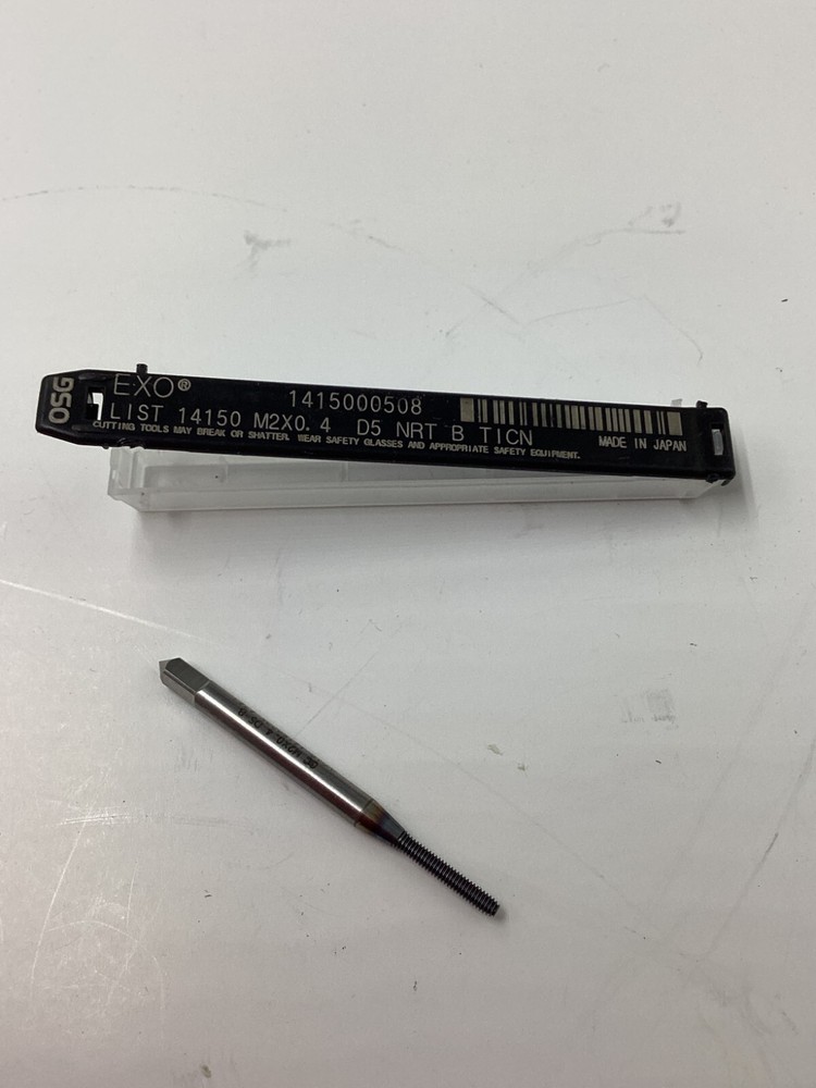 OSG 1415000508 Thread Size M2x0.40,Thread Limit D5,Chamfer 2.5P, Thread Forming