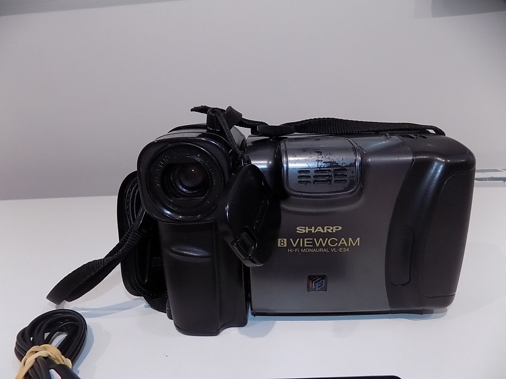 Sharp VL-E34 Viewcam Hi-Fi Monaural Camera Bundle UNTESTED Sold as Spares/Parts