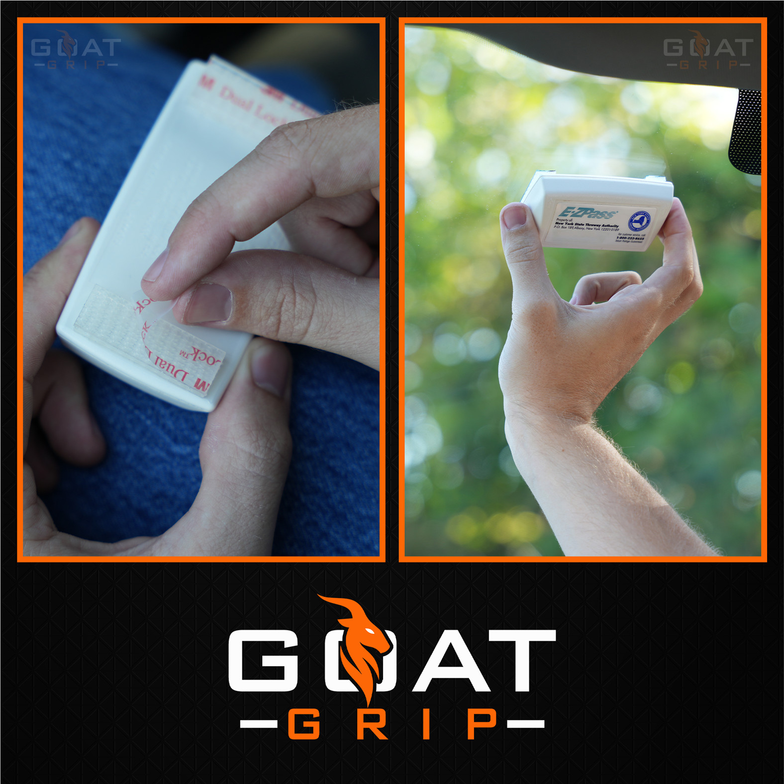 EZ Pass/IPass/FasTrak/SunPass Windshield Strips with Mounting Adhesive Stick 4pk