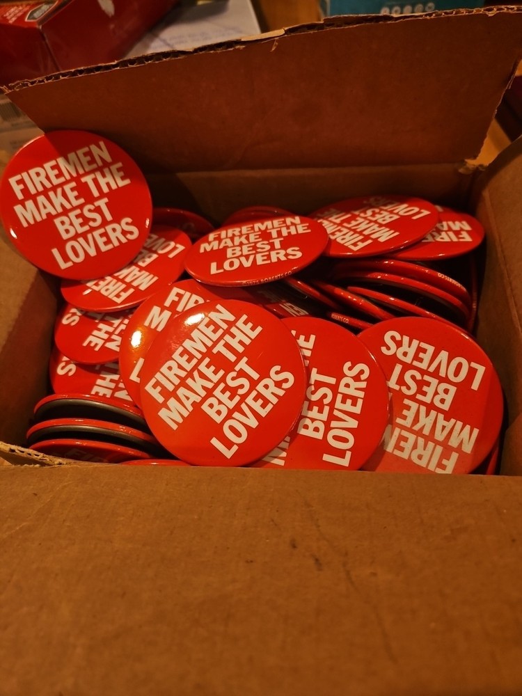 Fire Men Buttons