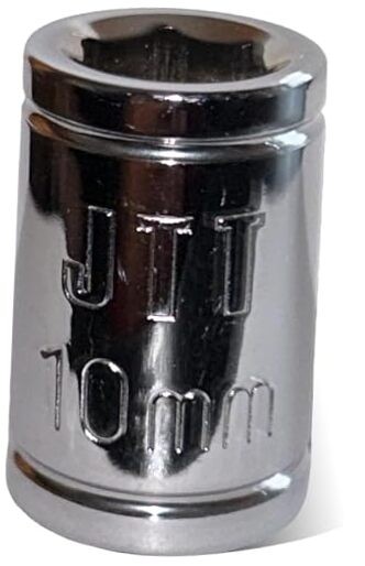 10mm Socket, 3/8 Inch Drive, Chromium Molybdenum, Socket, 6-Point Design, JTT