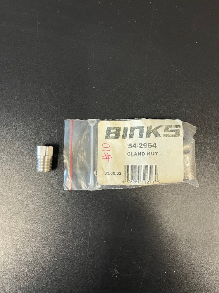 Binks 54-2964, Gland Nut