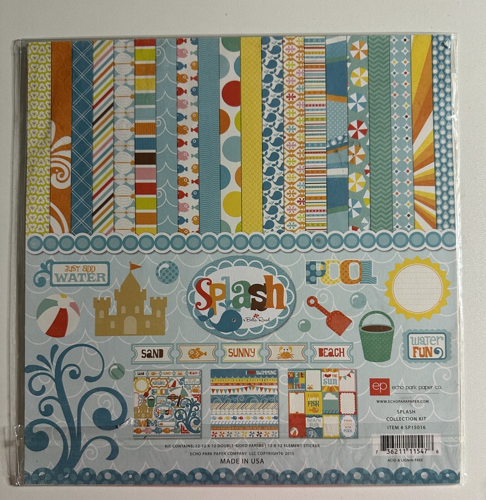 Echo Park 12 x 12 Paper Pack Multiple Variations Available-You Choose