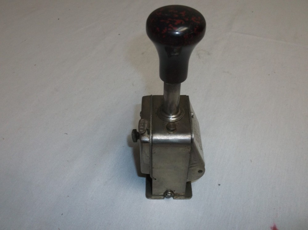 Vintage Roberts Numbering Machine Model No. 190