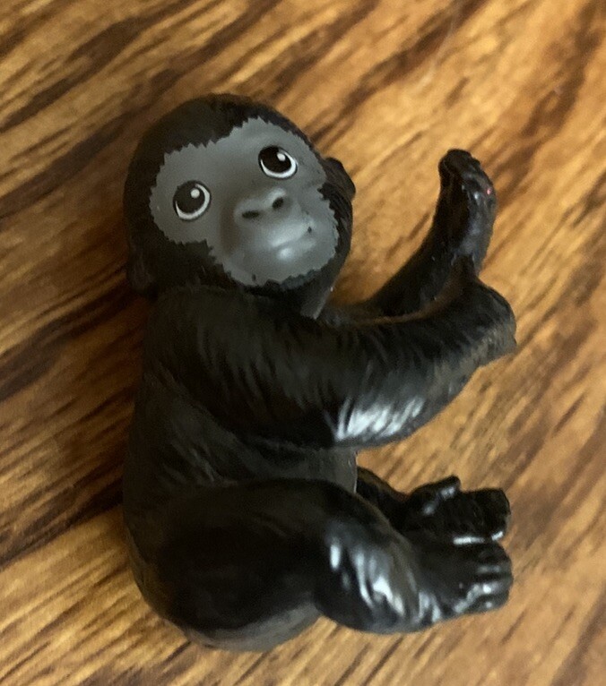 Black Monkey 1.5” Straw/ Pencil Hugger Figure