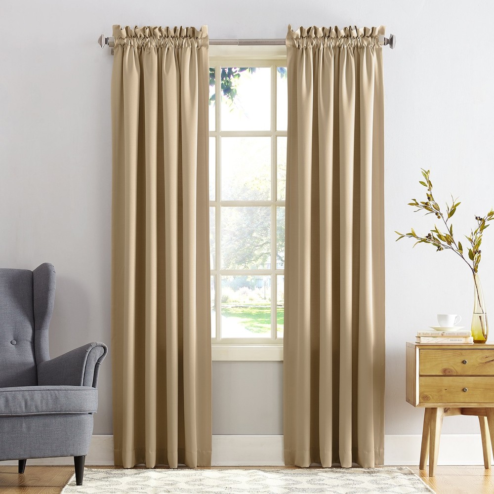 Sun Zero Barrow Energy Efficient Rod Pocket Curtain Single Panel