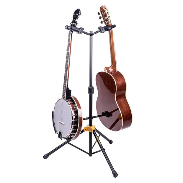 Hercules Autogrip Duo Guitar Stand With Foldable Backrest